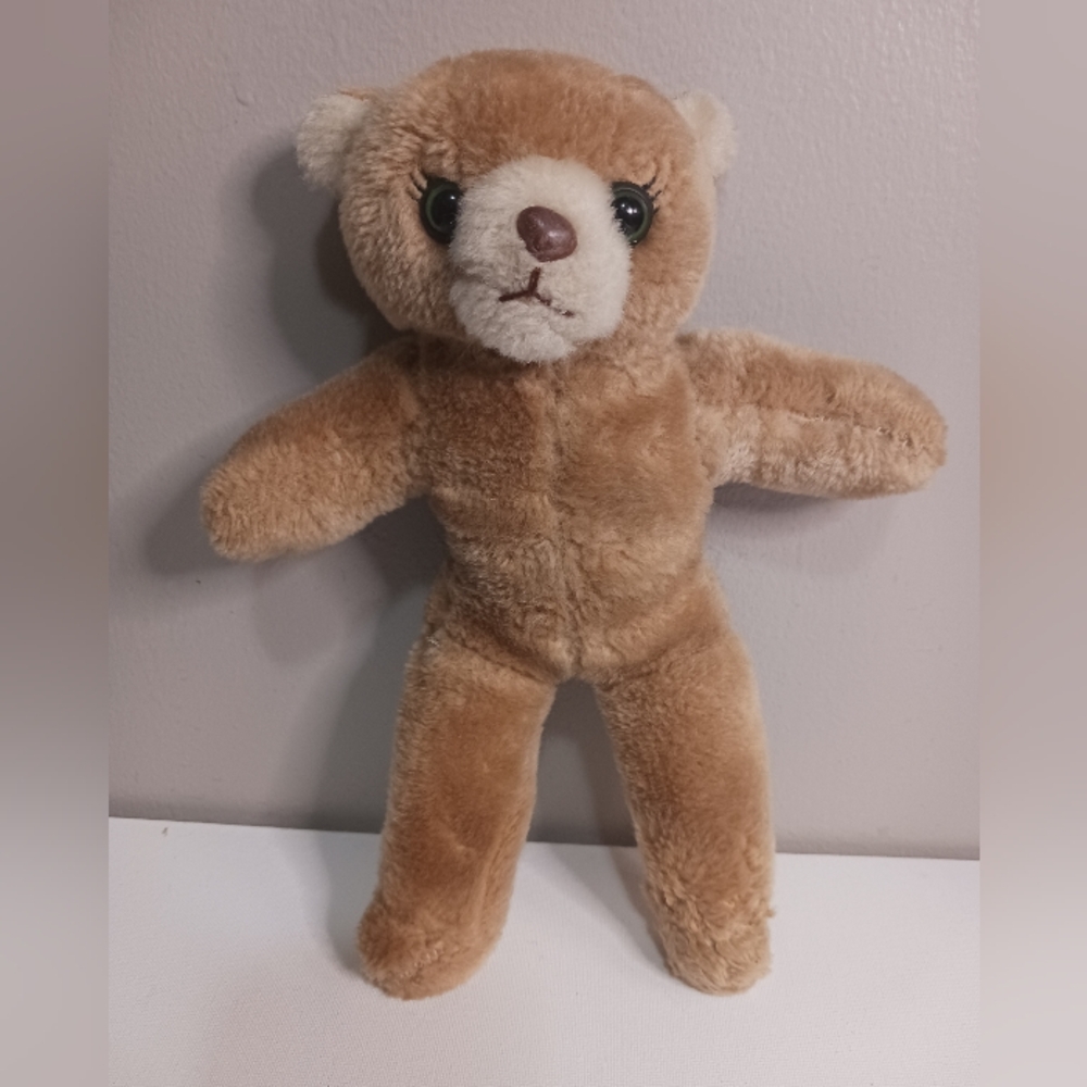 Rare vintage 1989 bear forces of America brown bear plush stuffed animal with